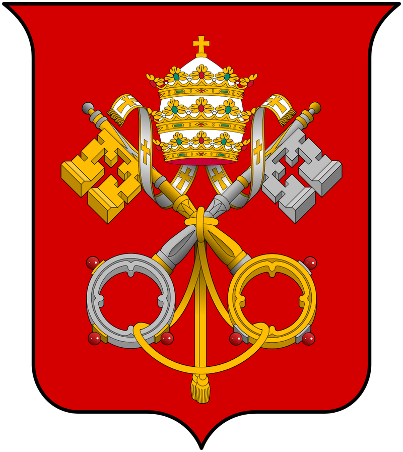 Illustration for article titled Qué significan las dos llaves, una de oro y otra de plata, en el escudo del Vaticano, y a dónde llevan supuestamente